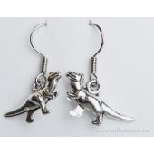 Серьги динозавр Рекс